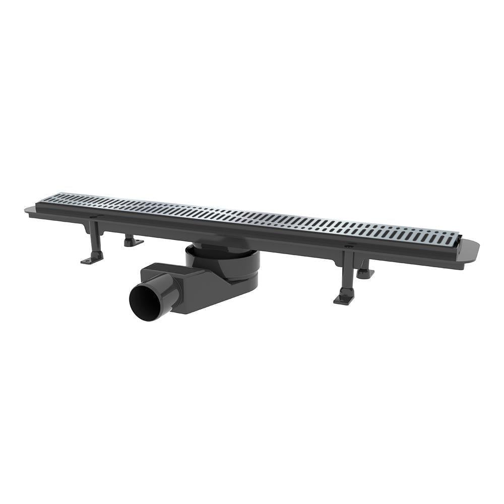 Канал душевой Waterway Stream с решеткой Wave 650 мм Черный (LM-WSB700003N1)