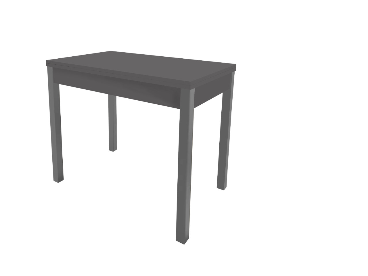 Стол-трансформер обеденный ART IN HEAD Lunch ЛДСП раскладной 90/30х60/30 см Графит/Графитовый (TB19070000020)