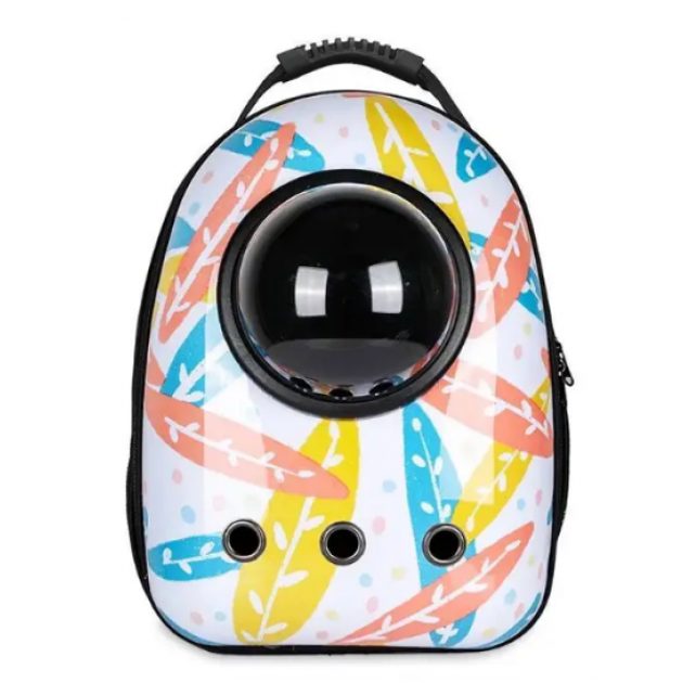 Рюкзак для переноски животных CosmoPet с иллюминатором Leaves