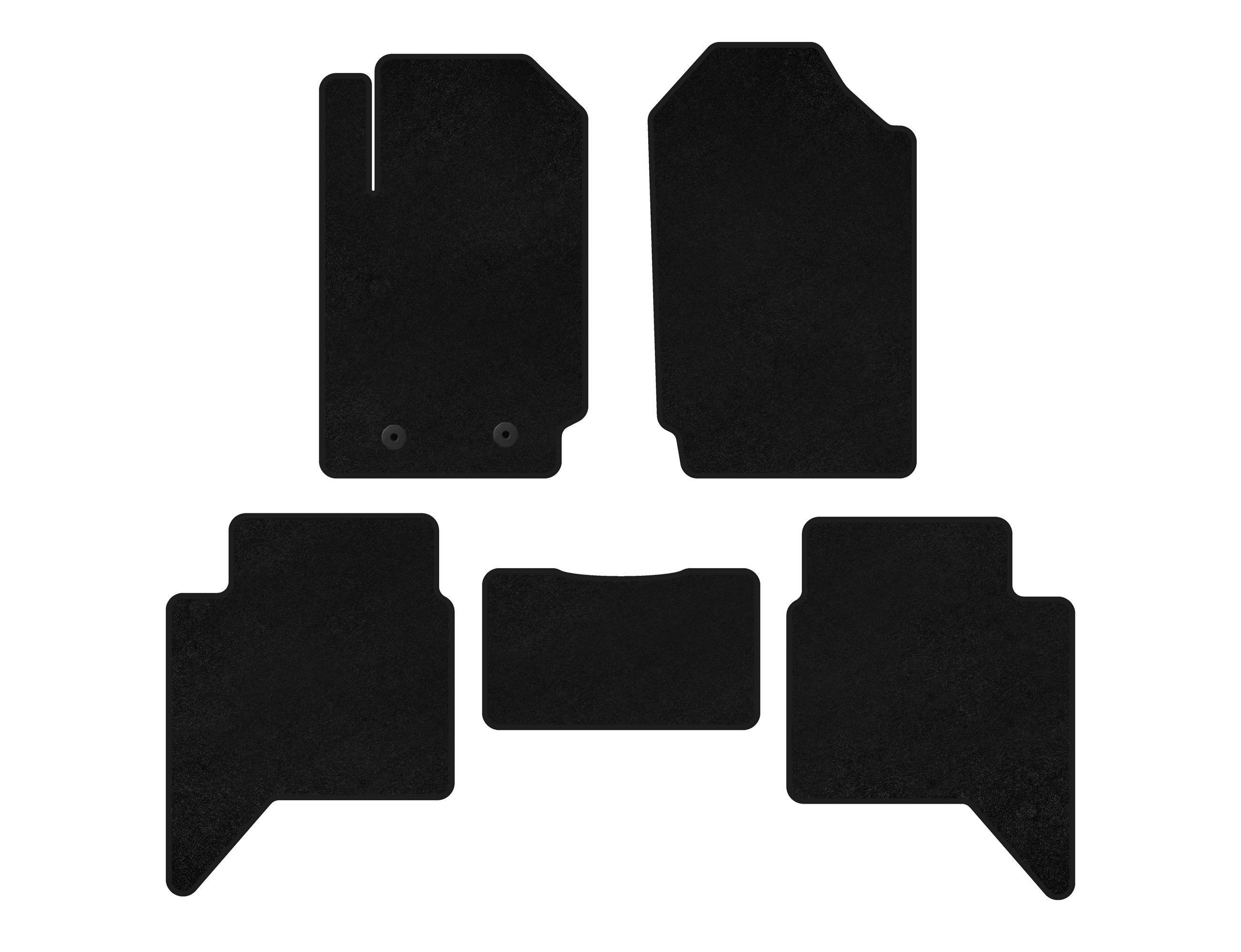 Коврики текстильные Digital Designs Classic для Ford Ranger 2011-2022 гг. ткань Черный (135887)