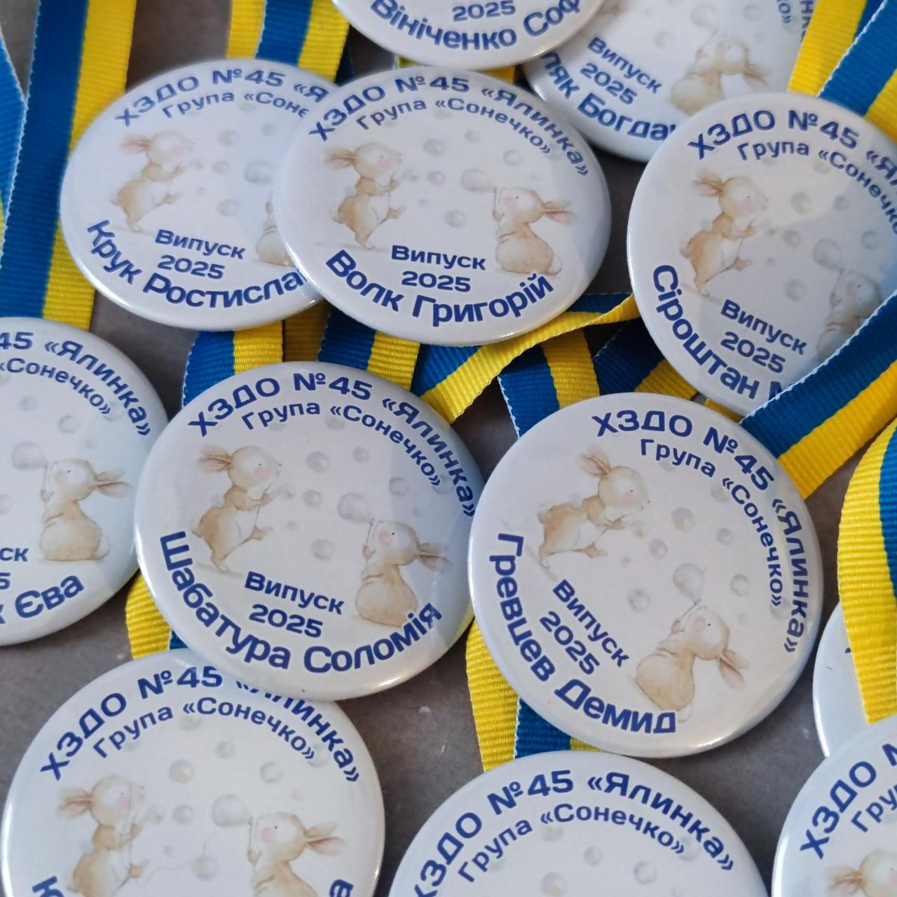 Диплом та іменна медаль Сонячні зайчики для випускника дитячого садка (2764492985) - фото 4 Диплом та іменна медаль Сонячні зайчики для випускника дитячого садка (2764492985) - фото 4