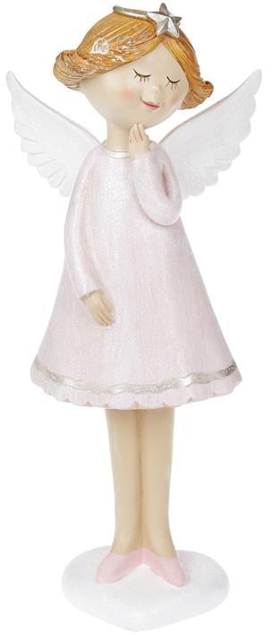 Фигурка декоративная Ангел в розовом платье 28 см (BD-823-774)