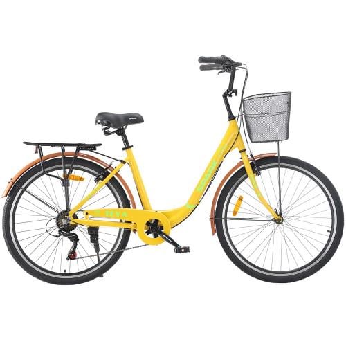 Велосипед Spark CITY TEYA колеса 26" алюминиевая рама 17" Желтый (000239985)