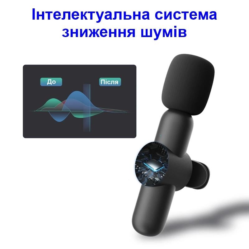 Микрофон для смартфона Savetek GS-M28 USB Type-C беспроводной до 10 м 5 часов (100853) - фото 4