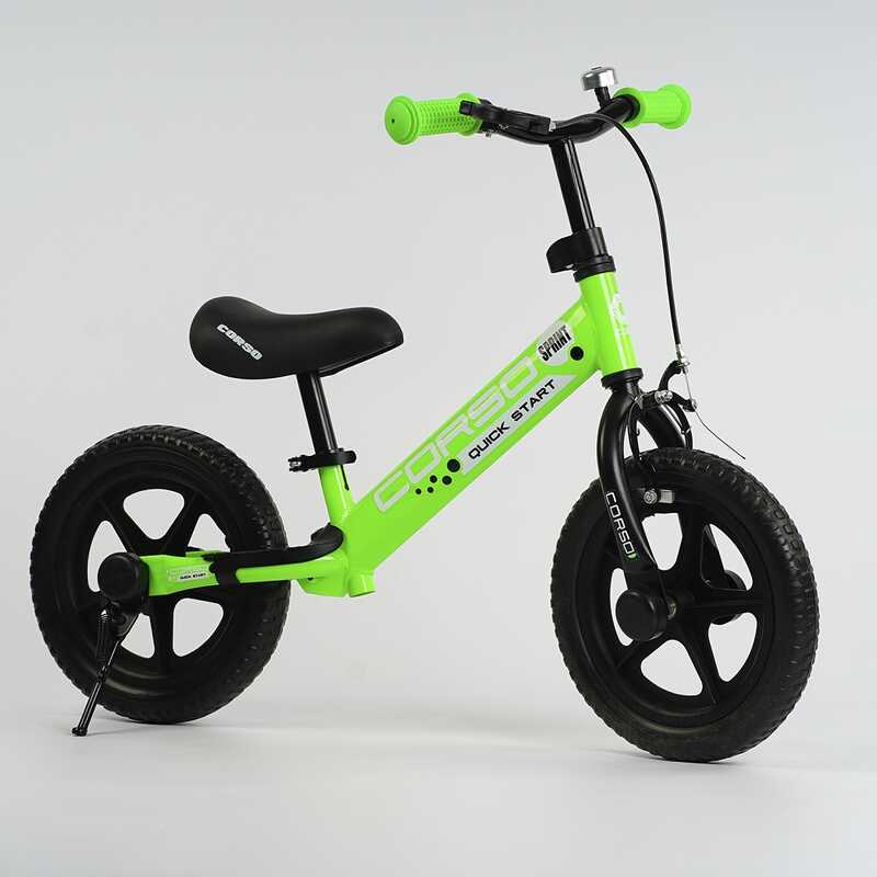 Беговел Corso Eva 127126 12" с колесами Eva Light Green