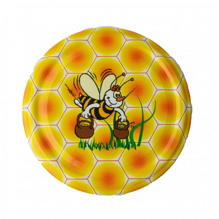 Кришка металева на банку меду (твіст-82)