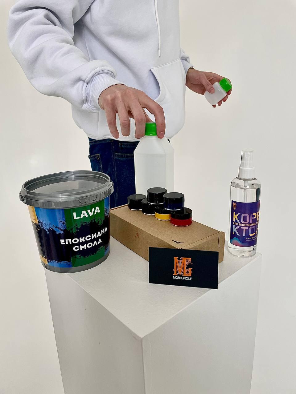 Комплект епоксидна смола 100/50 1 кг/затверджувач/пігмент 7 шт./коректор (22791439) - фото 9 Комплект епоксидна смола 100/50 1 кг/затверджувач/пігмент 7 шт./коректор (22791439) - фото 9
