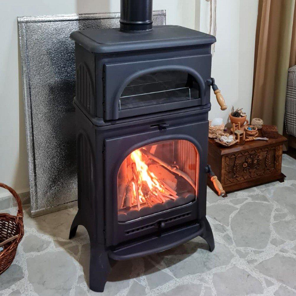 Піч чавунна Flame Stove Modena Oven з духовкою 10 кВт (9359229) - фото 3