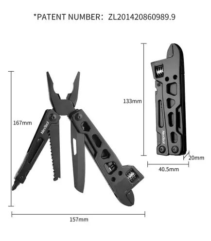 Мультитул NexTool Vanguard Multifunctional Wrench NE20131 Black - фото 3