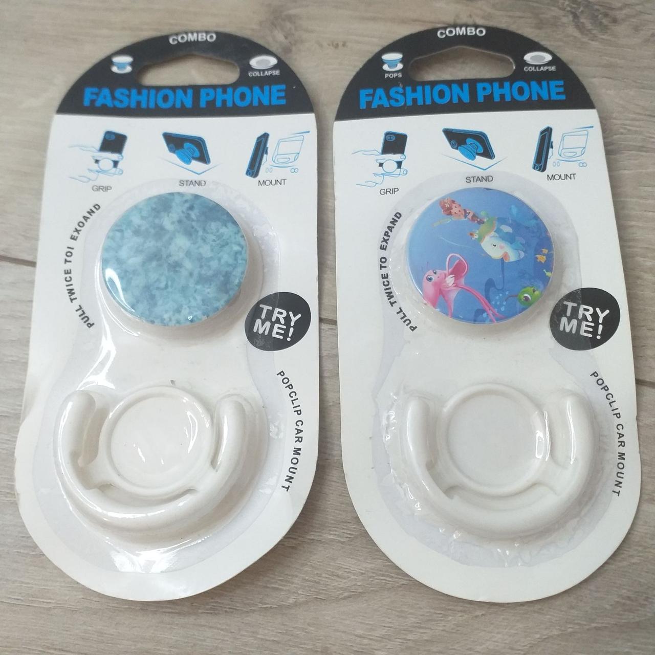 Попсокет держатель Fashion для 3D Combo 2 шт./1 уп. Белый (KG-10557) Попсокет держатель Fashion для 3D Combo 2 шт./1 уп. Белый (KG-10557)