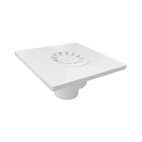 Трап пластиковий з прямим патрубком Nova 5030 150x150 мм (TU-16862)