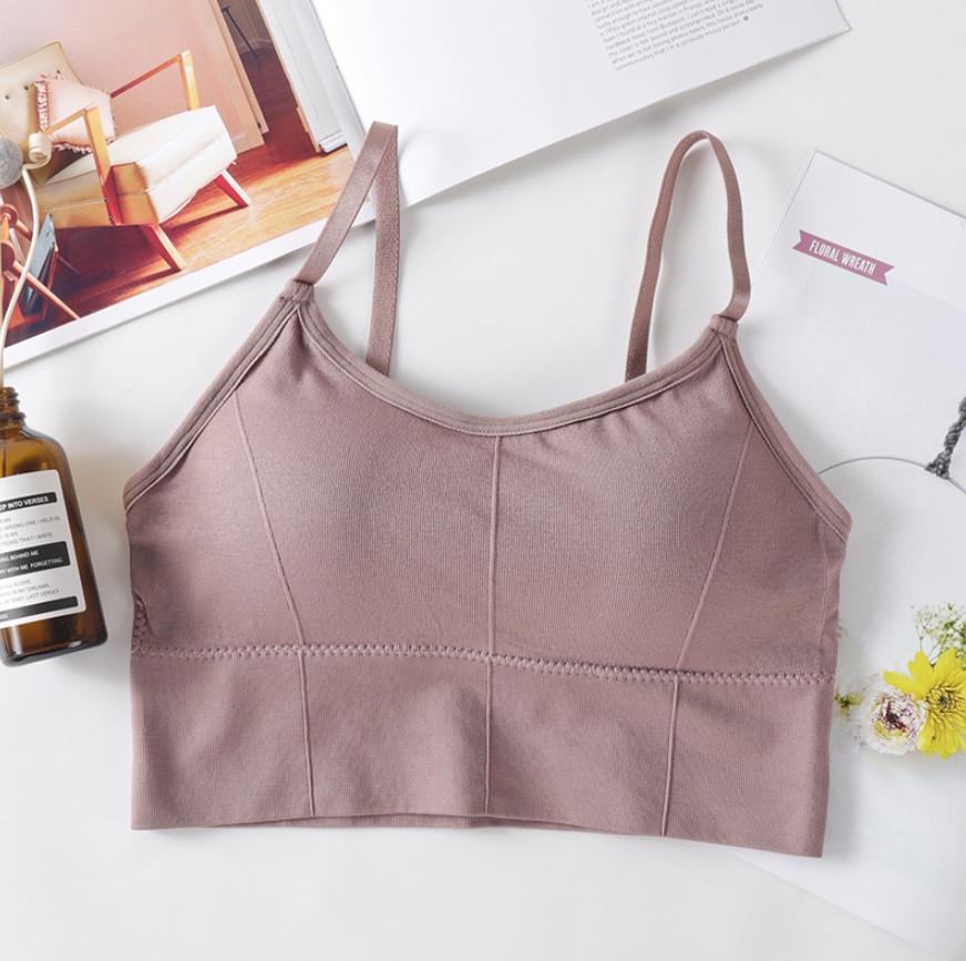 Топ-бюстгальтер с регулирующимися бретелями M Коричневый