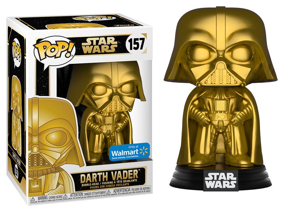 Фігурка Funko Pop Star Wars Darth Vader Gold Metallic 10 см - фото 2