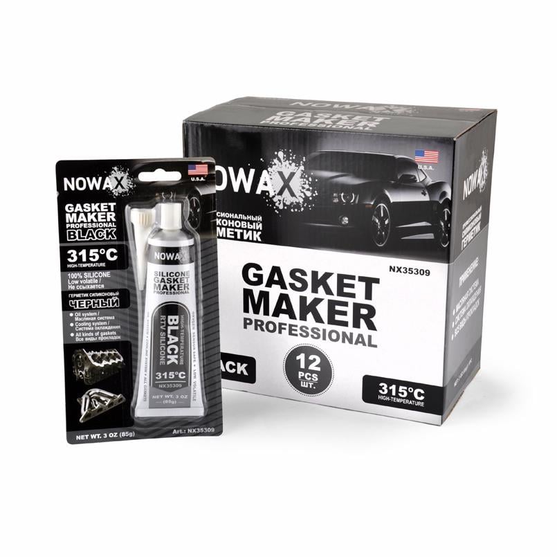 Герметик високотемпературний Nowax NX35309 +315⁰C 100% 85 г Чорний (NX35309) Герметик високотемпературний Nowax NX35309 +315⁰C 100% 85 г Чорний (NX35309)