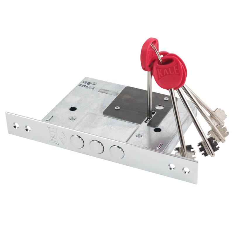 Замок сувальдний Kale Kilit 257/L Нікель - фото 2