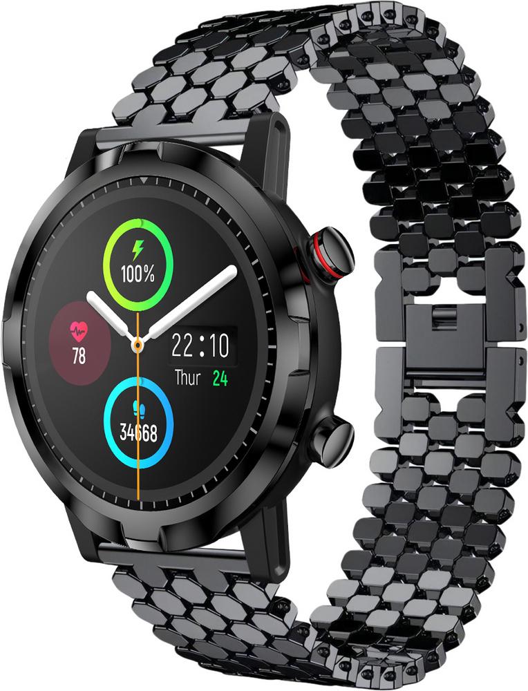 Металлический Ремешок Scaly для Haylou Smart Watch RT LS05S (28782) Black (28782-2B)