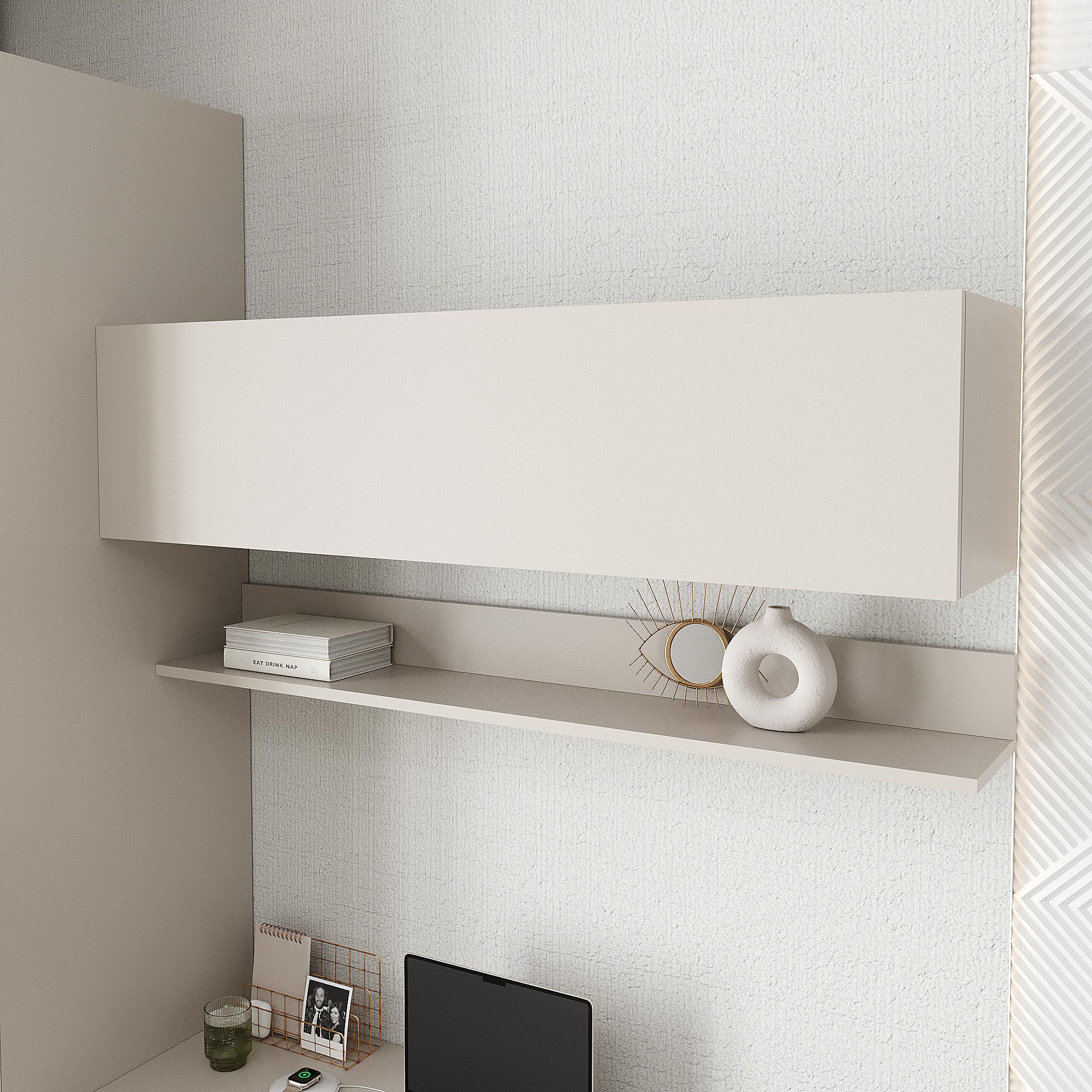 Полиця книжкова підвісна Ейр ПК-11 Ейр 300х1200х300 мм Кашемір (28551805)