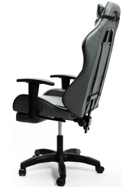 Крісло геймерське Raptor gray з підставкою для ніг/ергономічною спинкою - фото 2 Крісло геймерське Raptor gray з підставкою для ніг/ергономічною спинкою - фото 2