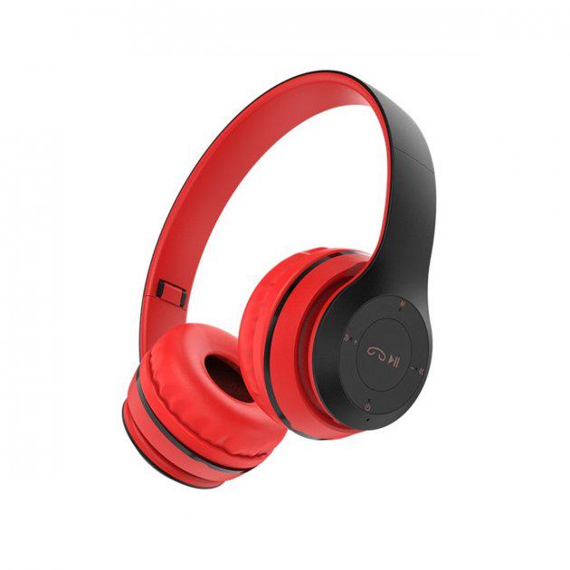 Навушники бездротові Bluetooth BOROFONE BO4 Charming rhyme wireless headphones Red