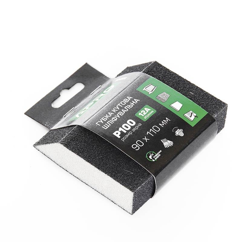 Губка шлифовальная Apro четырехсторонняя угловая P100 (828108)