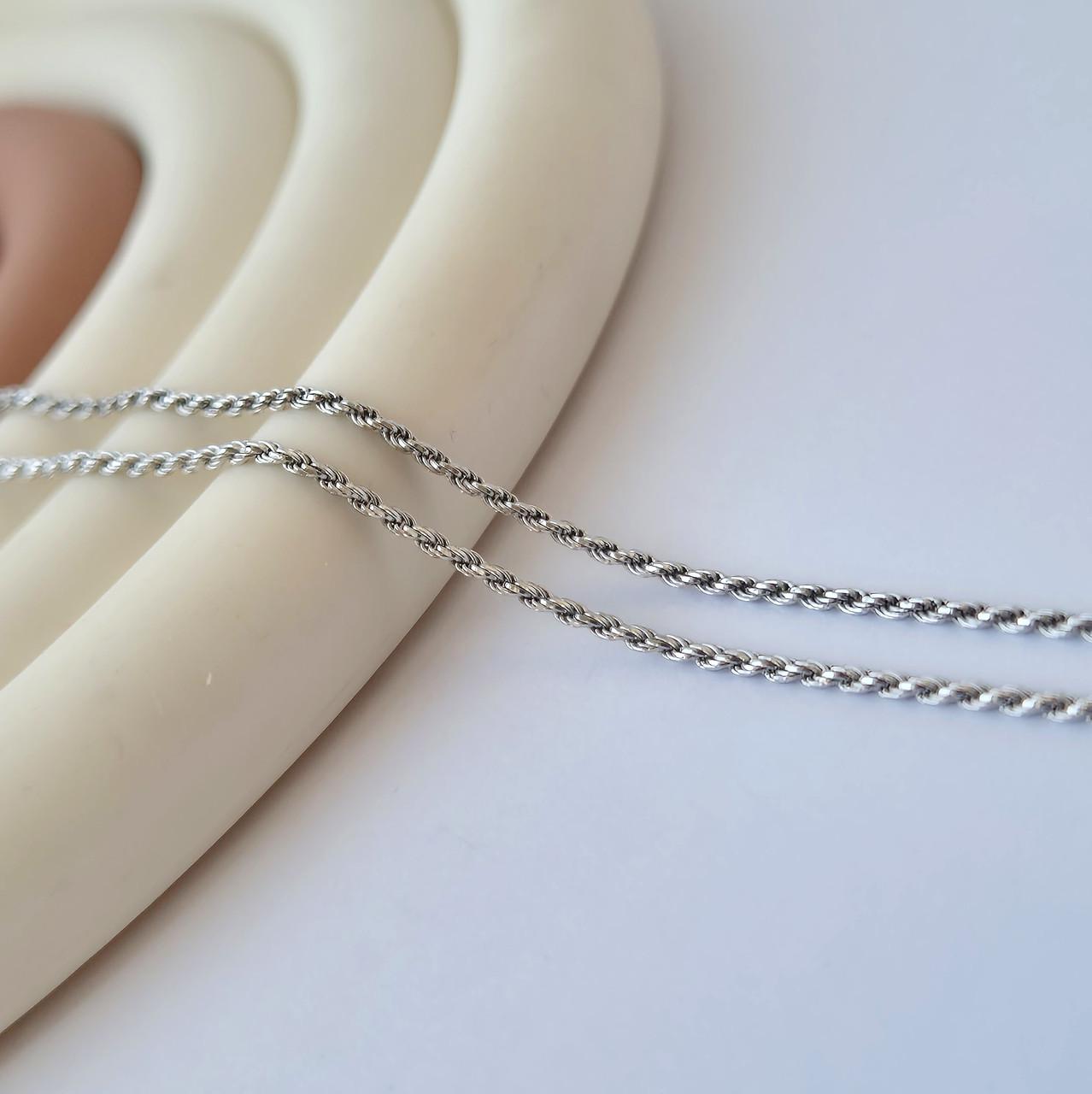 Колье серебряное круглый жгут 40 см 925 проба 1,90 г (802р0/45)