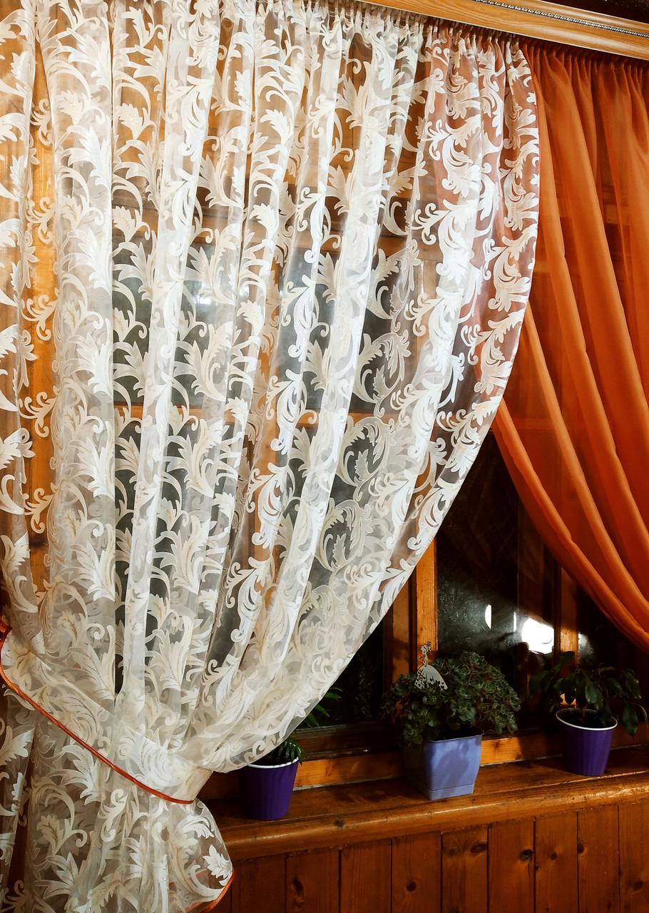 Шторы Вероника вензель Терракотовый (1161896164) - фото 3