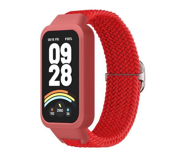 Ремешок для фитнес-браслета Textile Elastic для Xiaomi Smart Band 9 Active Красный (41719)