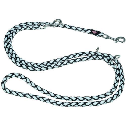 Поводок для собак Trixie Cavo светоотражающий регулируемый L-XL 2 м х 18 мм Черный