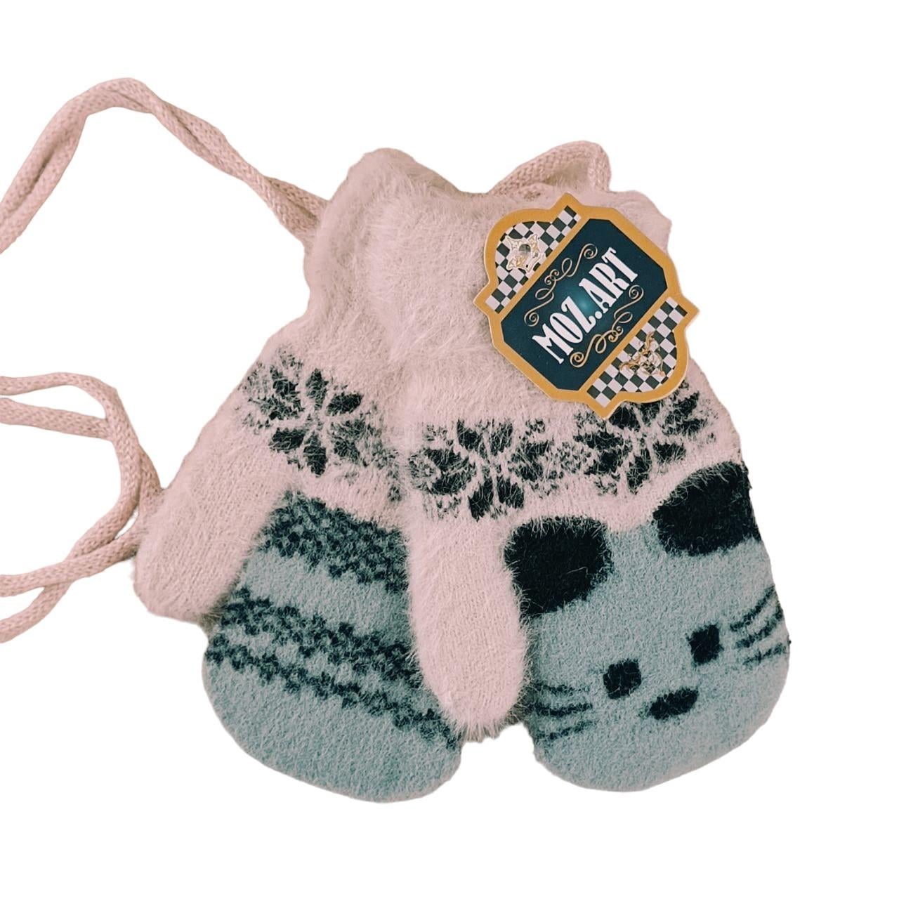 Перчатки детские Кошки с мехом на 1-3 года Песочный (47414) Перчатки детские Кошки с мехом на 1-3 года Песочный (47414)