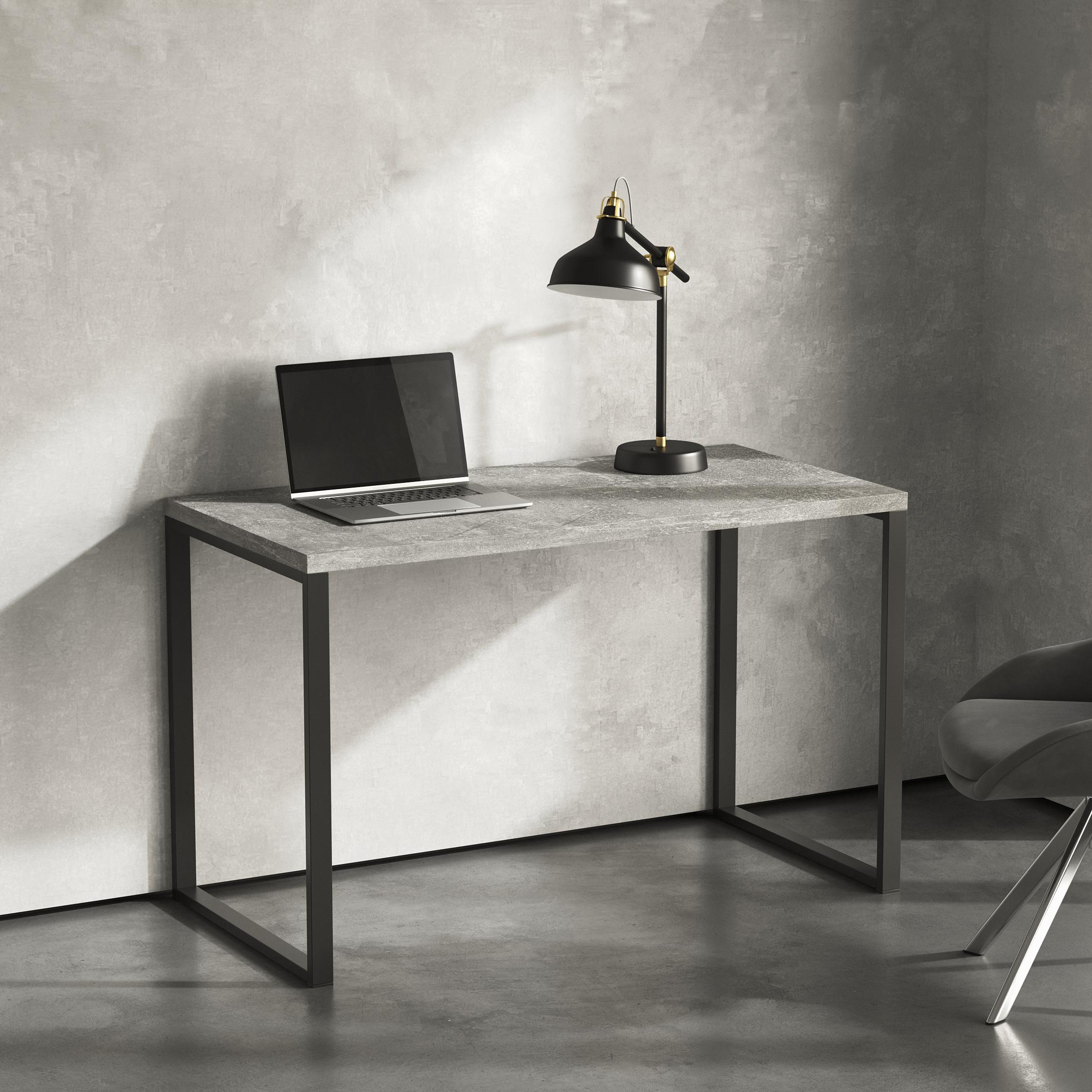 Стол письменный лофт Серия 1 1200х600х32 мм Бетон