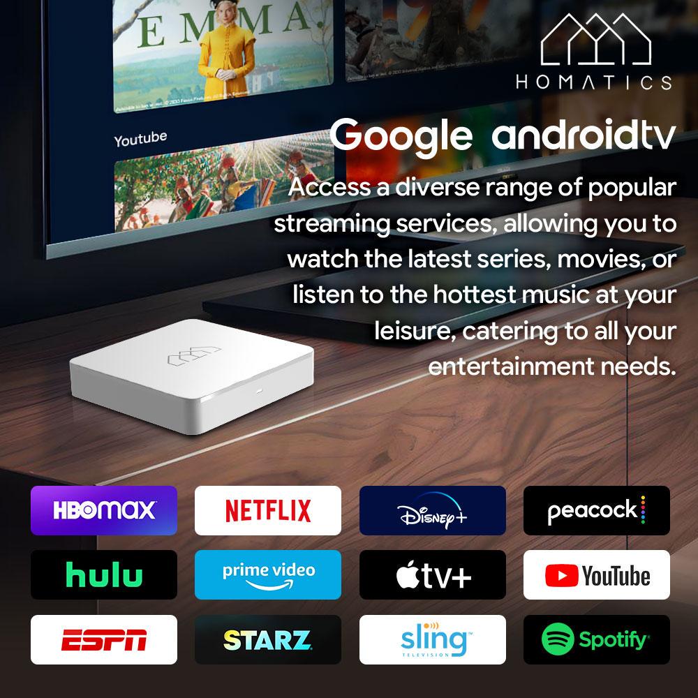 Смарт-приставка ТВ Homatics Box R Lite 4K 2/32 Гб Android TV 11 Google/Netflix (93469058) - фото 10