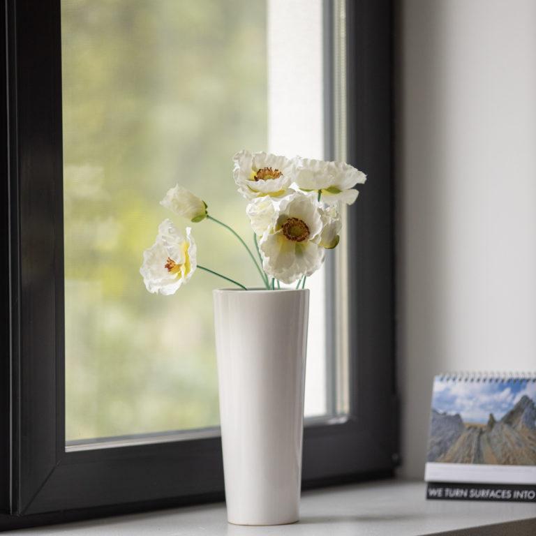 Ваза керамічна Simple 27,5 см Білий (UA 703) - фото 2 Ваза керамічна Simple 27,5 см Білий (UA 703) - фото 2