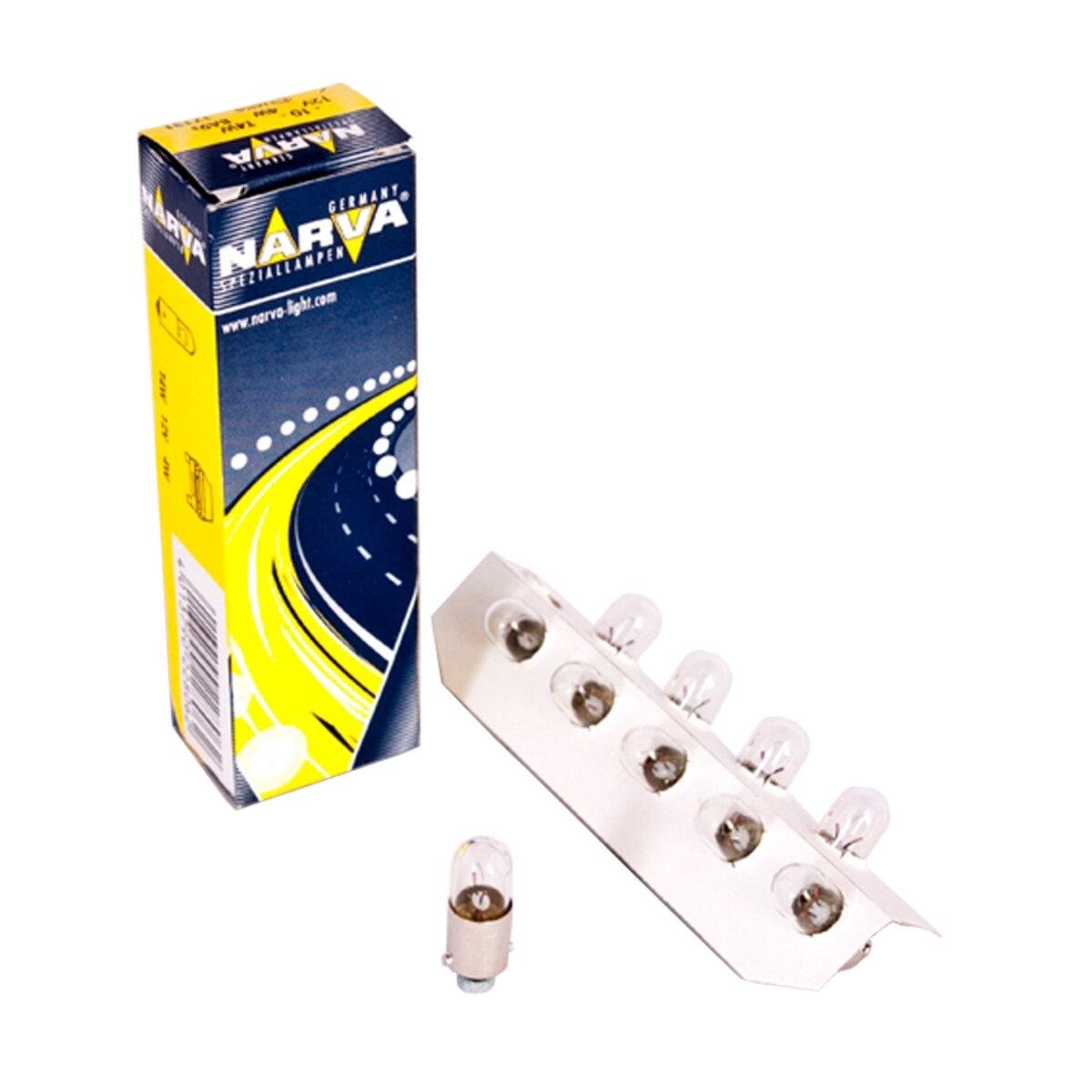 Автомобільна лампа розжарювання Narva T4W 12V 4W BA9s 10 шт. (2552)