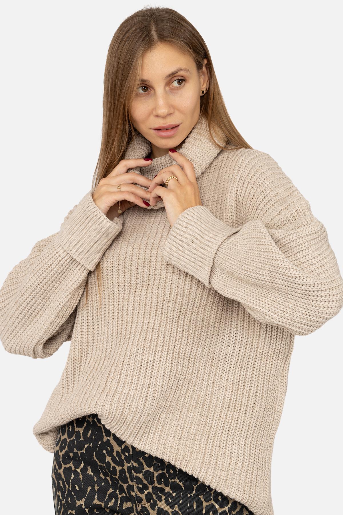 Светр жіночий ЦБ-00262556 р. 46 Молочний (SKT001027138) - фото 3