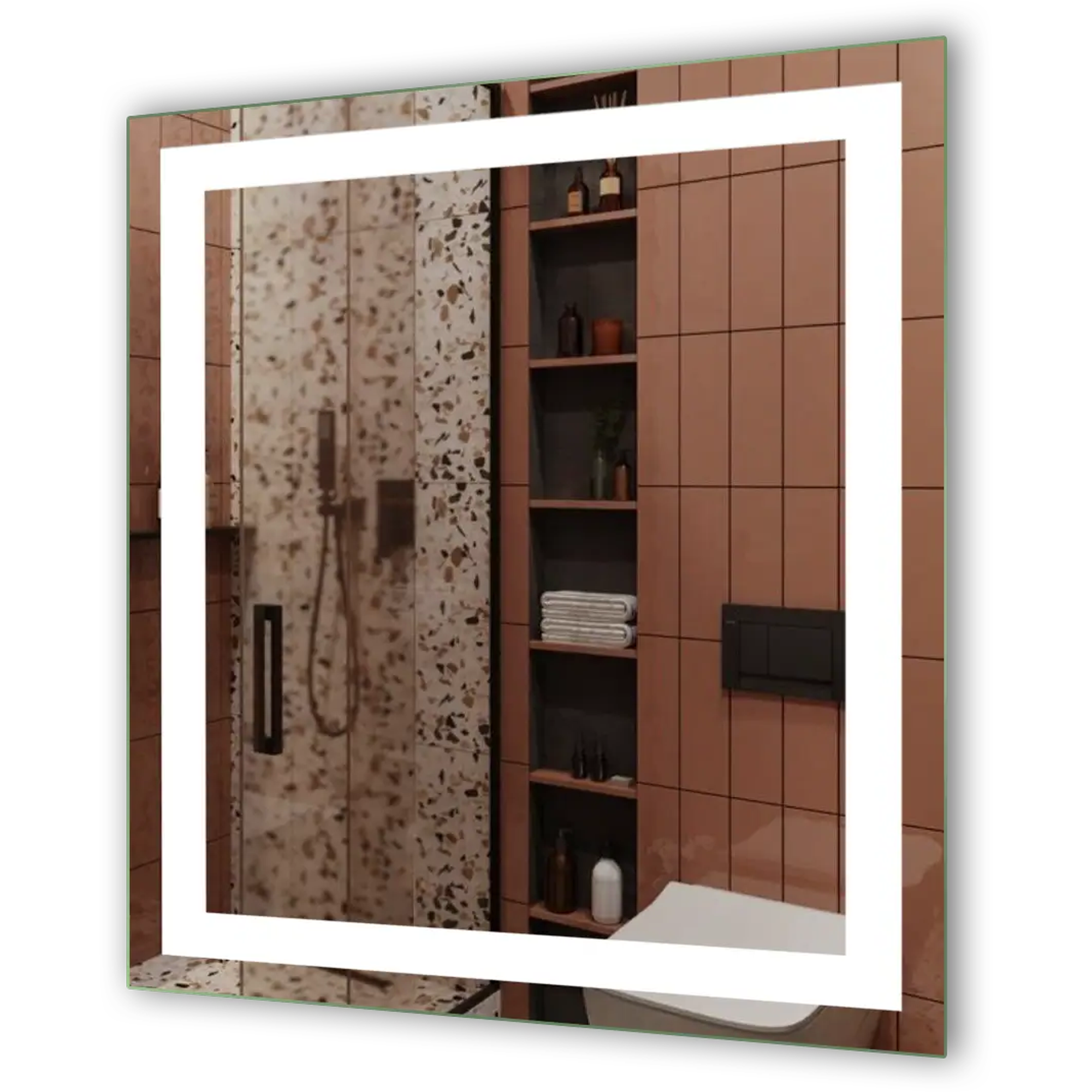 Дзеркало DecorLed Led з підсвічуванням у ванну кімнату 800x800 мм (ZSD-040)