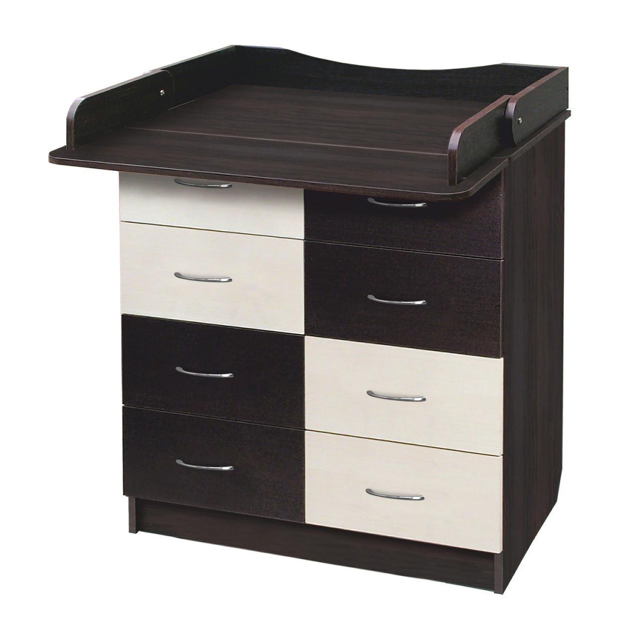 Комод пеленальный Макси-МЕбель Лойд Венге магия/Белый гладкий (9818)