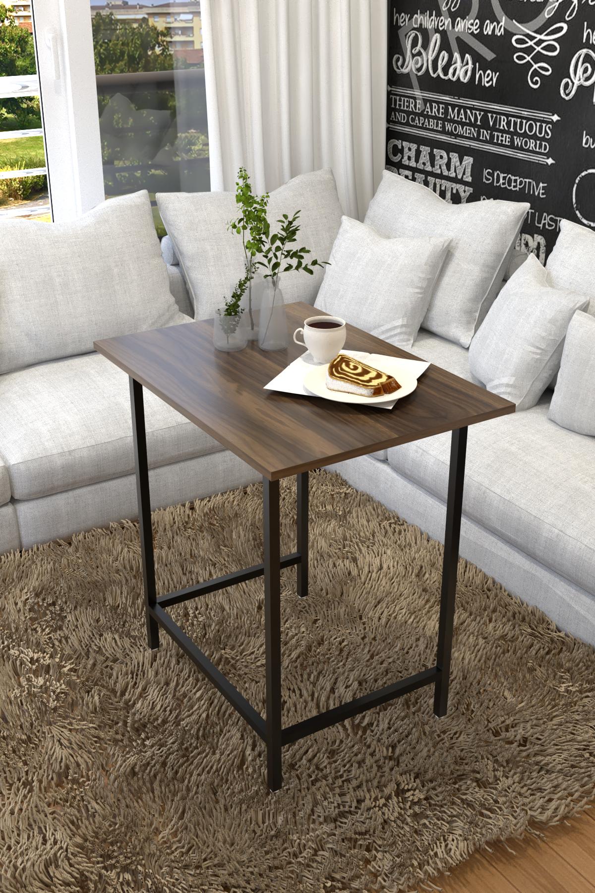 Столик приставний EcoLoft Саліо DSP-1280-11 в стилі лофт Горіх Модена (29878632)