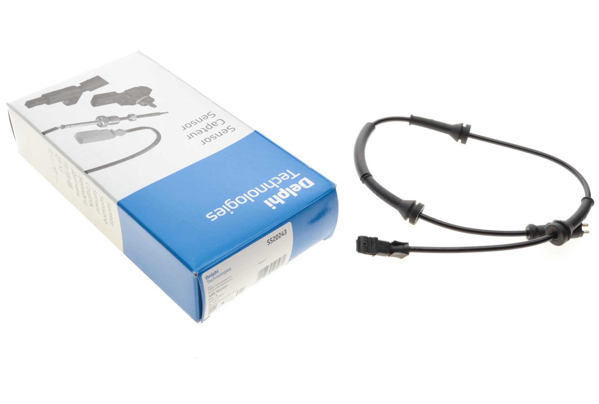 Датчик DELPHI ABS передний Renault Laguna II/Megane II/Scenic II 1,4-3,5/1,5D-3,0D 01- (SS20243)