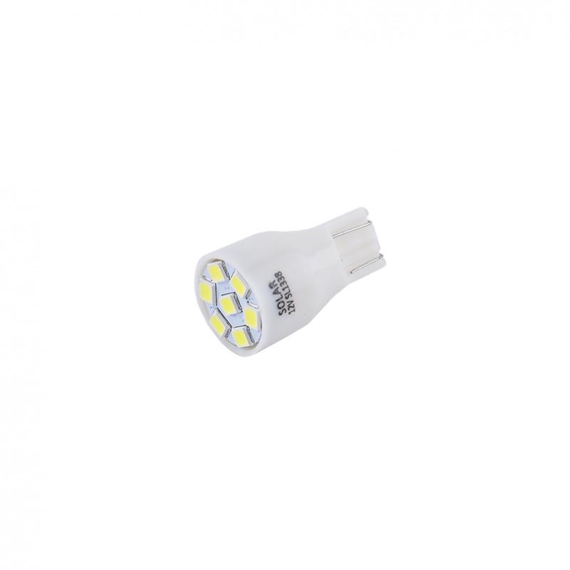 Світлодіодні Led автолампи Solar Premium Line 12 В T10 W2,1x9,5d 7SMD 2835 White - фото 1