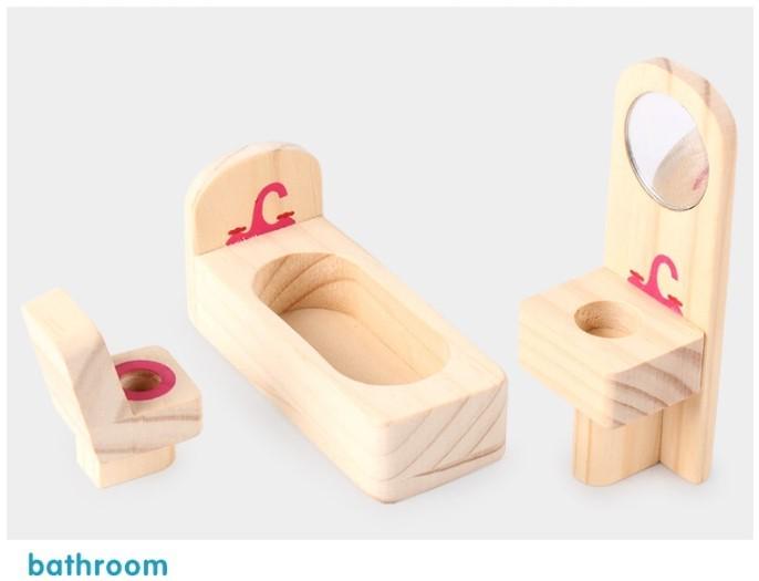 Двухэтажный деревянный детский домик с мебелью Fortune idea - фото 8 Двухэтажный деревянный детский домик с мебелью Fortune idea - фото 8