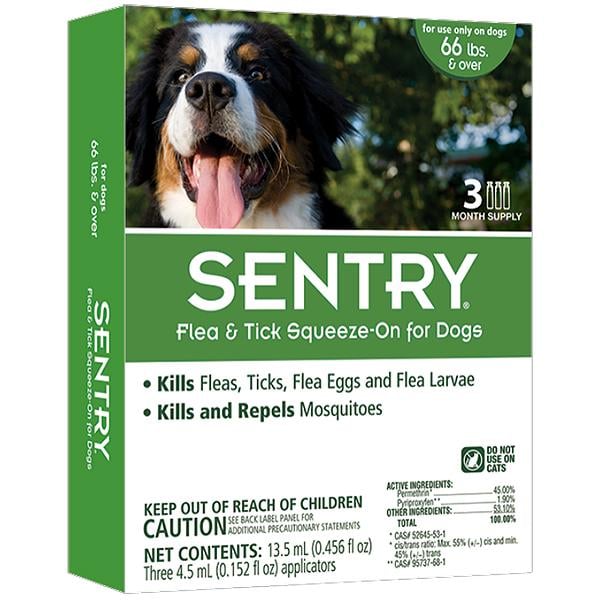 Капли на холку от блох клещей и комаров для собак весом более 30 кг Sentry 1 шт. (23654)