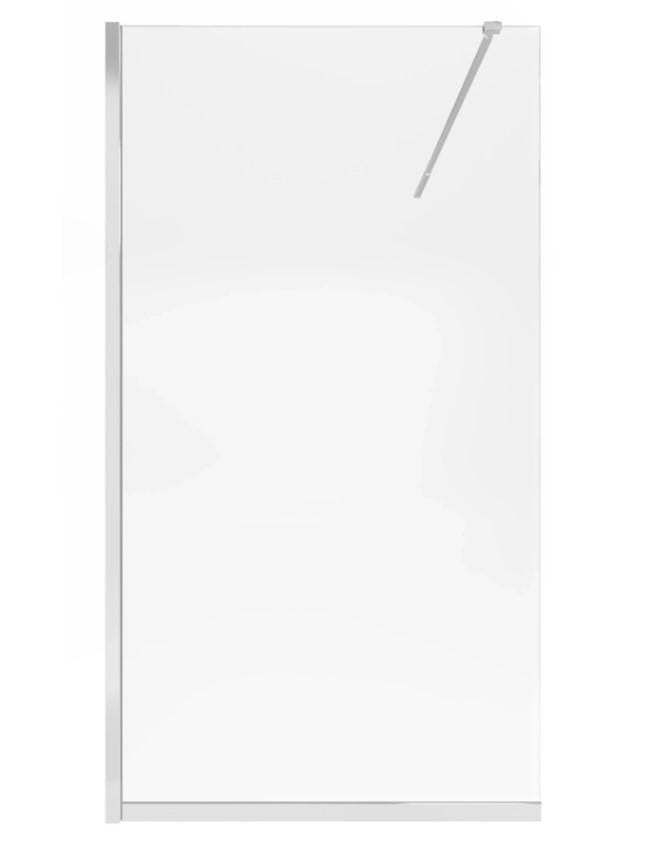 Душевая перегородка Qtap Walk-In Standard CRM2011.C8 110х200 см стекло Clear 8 мм покрытие CalcLess