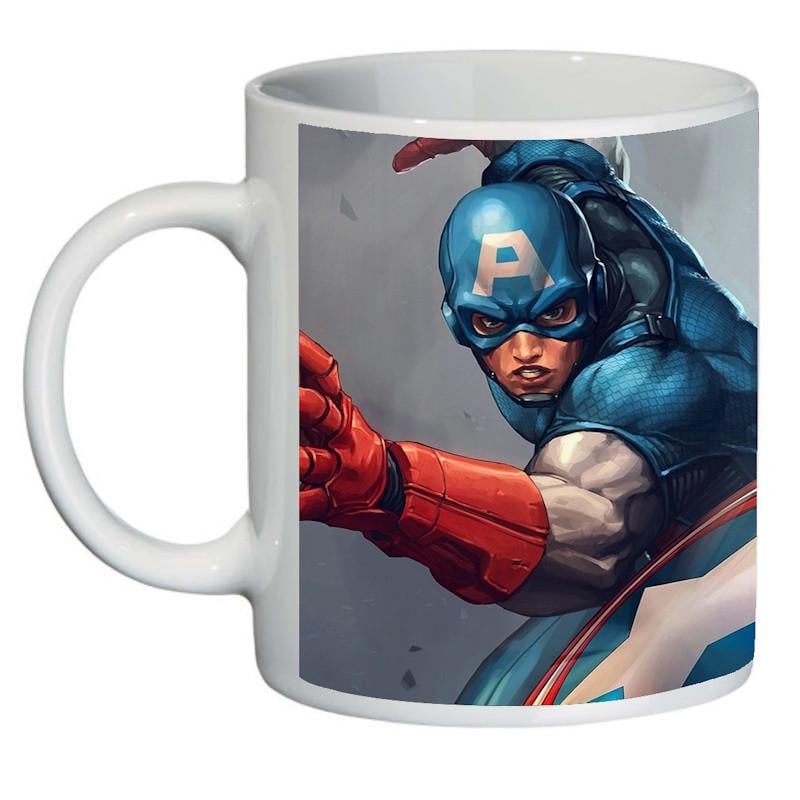 Чашка с принтом Капитан Америка 004 (2404220283)