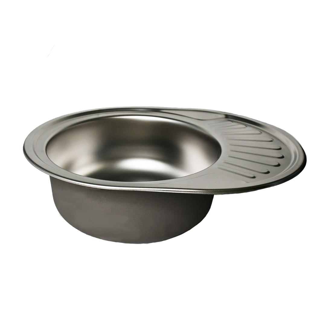 Мойка кухонная Lemax нержавеющая сталь декор сифон (LE-5002 DE) - фото 2 Мойка кухонная Lemax нержавеющая сталь декор сифон (LE-5002 DE) - фото 2