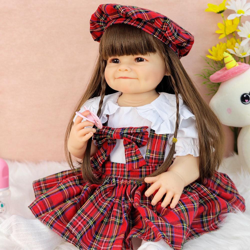 Кукла Reborn Ника винил-силиконовая с соской/бутылочкой 55 см (2355984202) - фото 5 Кукла Reborn Ника винил-силиконовая с соской/бутылочкой 55 см (2355984202) - фото 5