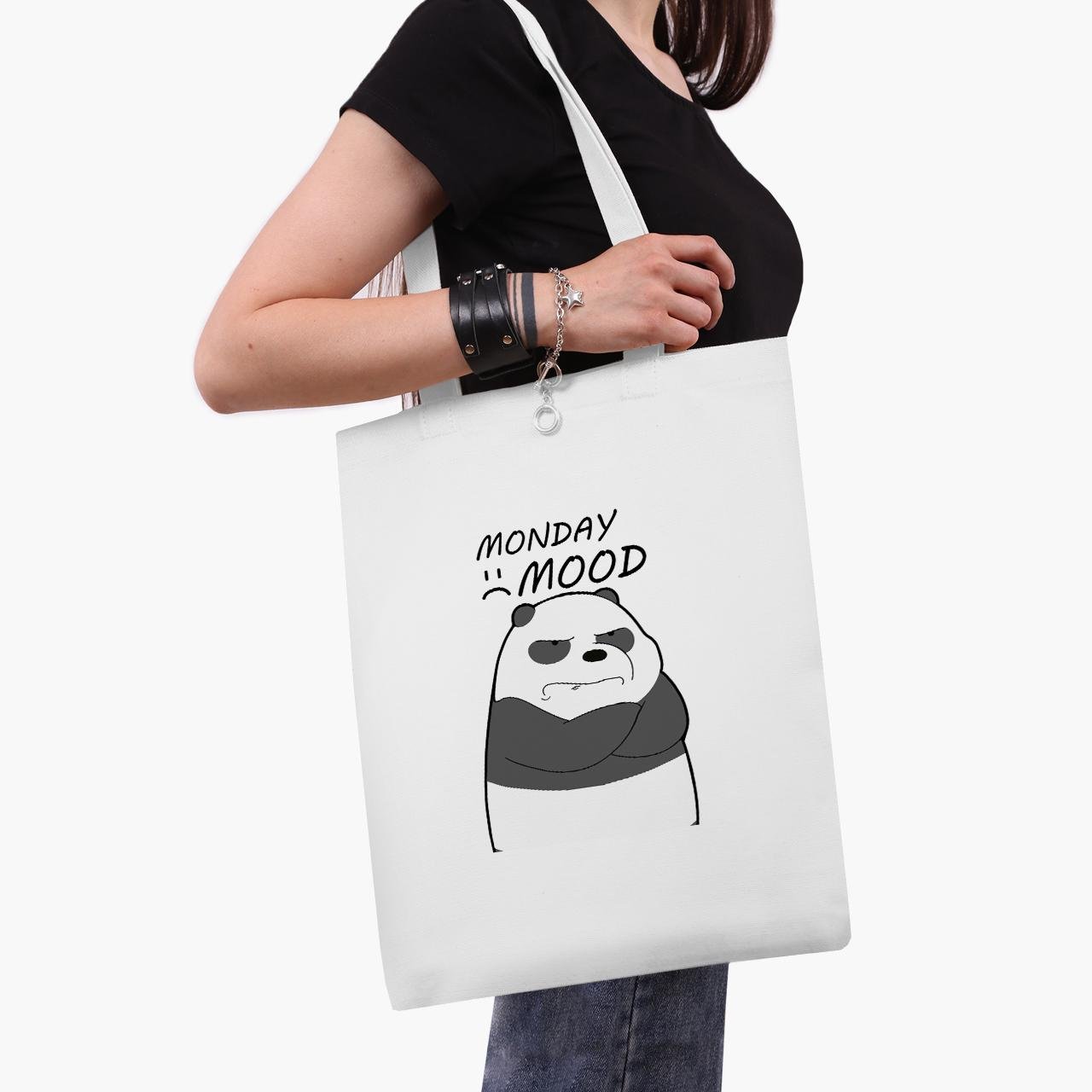 Еко сумка шоппер We Bare Bears 41x35 см Білий (9227-2899-WT1)