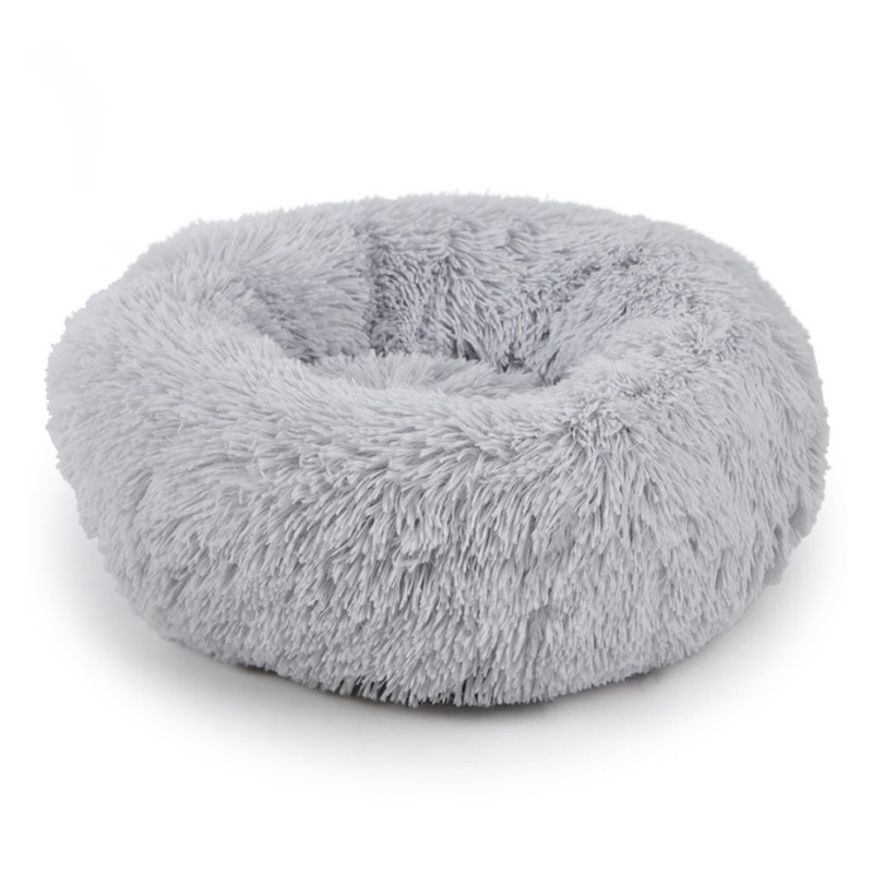 Подушка-лежак Taotaopets 552201 L для котов собак круглый Grey Подушка-лежак Taotaopets 552201 L для котов собак круглый Grey