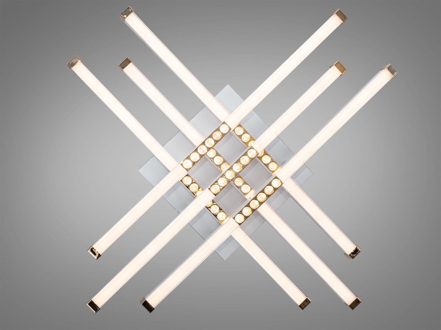 Люстра потолочная LED- Diasha пульт/димер/60Вт Белый (2532WH+WH dimmer)