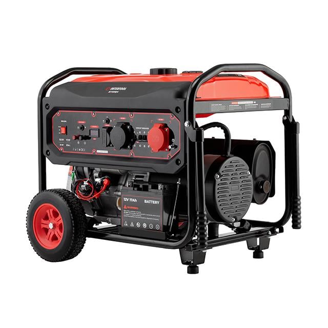 Генератор бензиновий 9/10 кВт 400/230 В бак 25 л електро/ручний старт/мідна обмотка