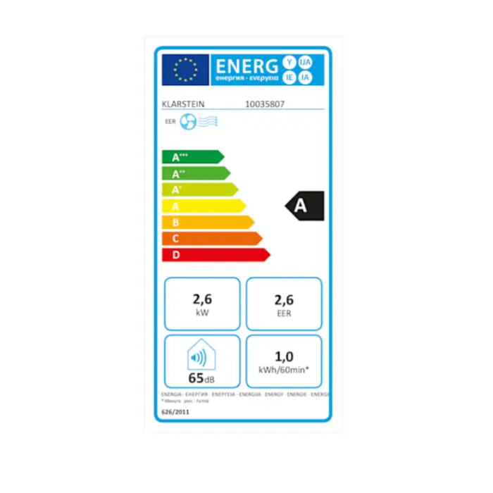 Кондиционер мобильный KLARSTEIN Pure Blizzard Smart 9k 9000 БТЭ/2,6 кВт дистанционное управление (10035807) - фото 9 Кондиционер мобильный KLARSTEIN Pure Blizzard Smart 9k 9000 БТЭ/2,6 кВт дистанционное управление (10035807) - фото 9
